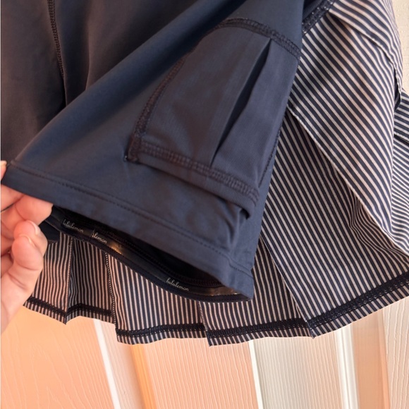 Lululemon Navy Tennis Skirt and Lucky in Love coordinating top. - Picture 7 of 10